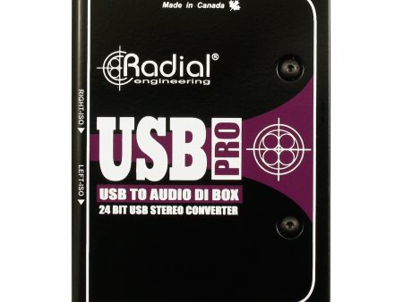 Radial USB Pro Stereo USB Laptop DI Online Sale