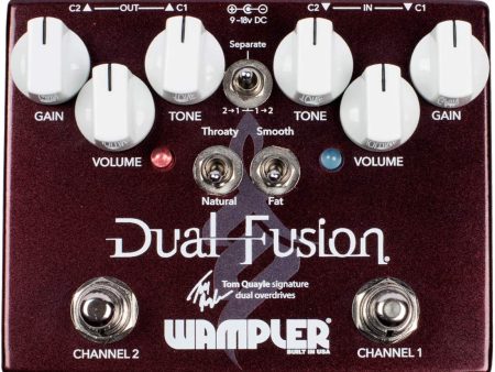 Wampler Pedals Tom Quayle Dual Fusion Overdrive Pedal Online now