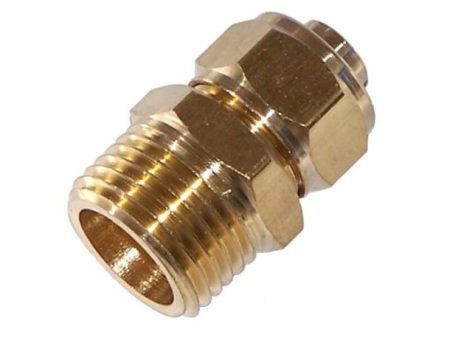 Kleinn  1 2In OD Tubing 1 2In M NPT Straight Compression Fitting For Cheap