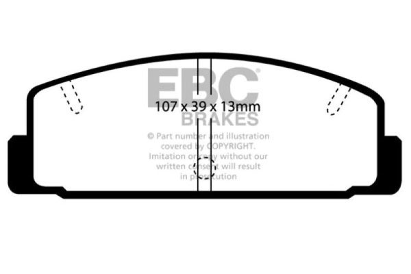 EBC 03-04 Mazda Protege 2.0 Turbo (Mazdaspeed) Greenstuff Rear Brake Pads Online Hot Sale