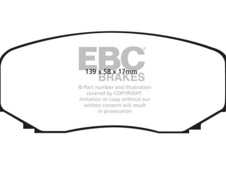 EBC 11-14 Ford Edge 2.0 Turbo Greenstuff Front Brake Pads For Discount