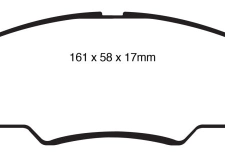 EBC 10-11 Ford Focus 1.6 Greenstuff Front Brake Pads For Cheap