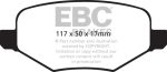 EBC 11-14 Ford Edge 2.0 Turbo Greenstuff Rear Brake Pads Cheap