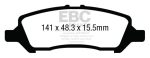 EBC 12+ Dodge Dart 1.4 Turbo Greenstuff Rear Brake Pads Fashion