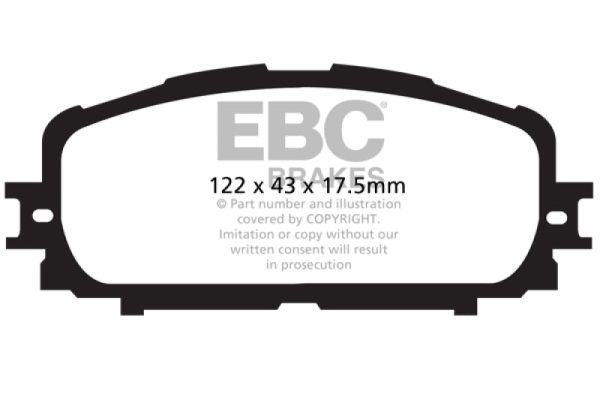 EBC 12+ Toyota Yaris 1.5 Greenstuff Front Brake Pads For Discount