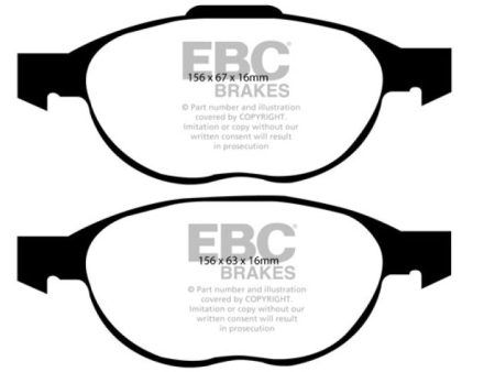 EBC 12+ Ford C-Max 2.0 Hybrid Greenstuff Front Brake Pads Sale