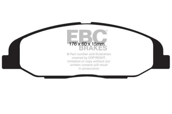 EBC 08-13 Cadillac CTS 3.0 Greenstuff Front Brake Pads on Sale