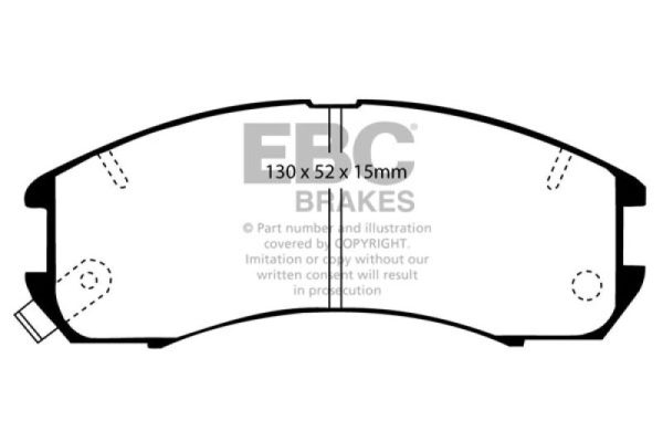 EBC 89-92 Ford Probe 2.2 Greenstuff Front Brake Pads Discount