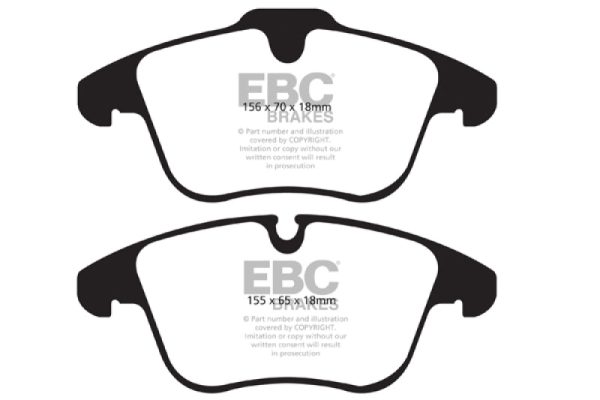 EBC 2016-2018 Volvo S60 2.0L Turbo Greenstuff Front Brake Pads Fashion