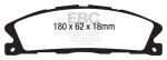 EBC 13+ Ford Flex 3.5 Greenstuff Front Brake Pads Online