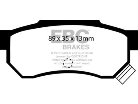 EBC 92-94 Acura Integra 1.7 Vtec Greenstuff Rear Brake Pads Hot on Sale