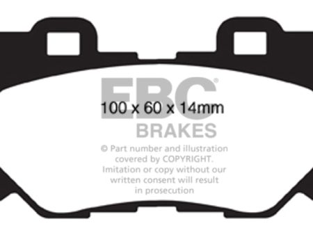 EBC 08-15 Infiniti G37 3.7 Greenstuff Rear Brake Pads Discount