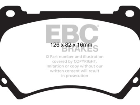 EBC 11+ Hyundai Equus 4.6 Greenstuff Front Brake Pads Discount