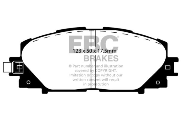 EBC 06+ Toyota Yaris 1.5 Greenstuff Front Brake Pads For Sale