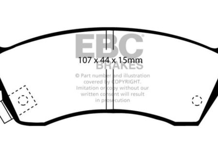 EBC 97-01 Chevrolet Metro 1.3 Greenstuff Front Brake Pads Online now