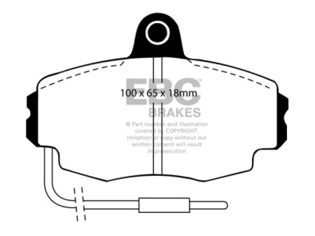 EBC 91+ Renault Clio Greenstuff Front Brake Pads Cheap