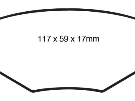 EBC 11-14 Ford Edge 2.0 Turbo Greenstuff Rear Brake Pads Cheap