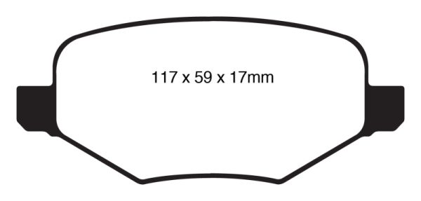 EBC 11-14 Ford Edge 2.0 Turbo Greenstuff Rear Brake Pads Cheap