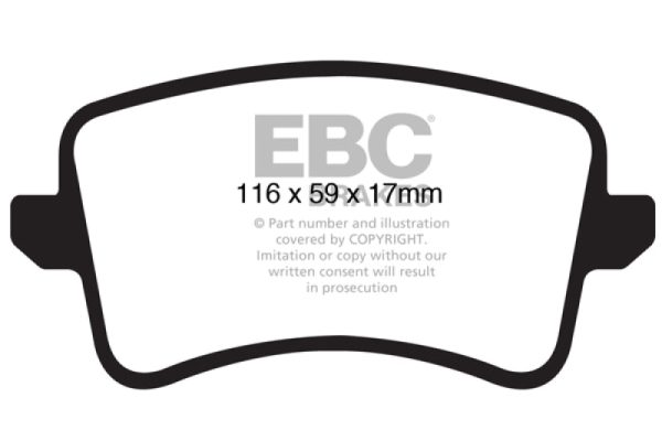 EBC 09-11 Audi A4 2.0 Turbo Greenstuff Rear Brake Pads Sale