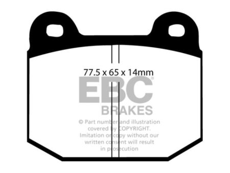 EBC 08+ Lotus 2-Eleven 1.8 Supercharged Greenstuff Front Brake Pads For Cheap