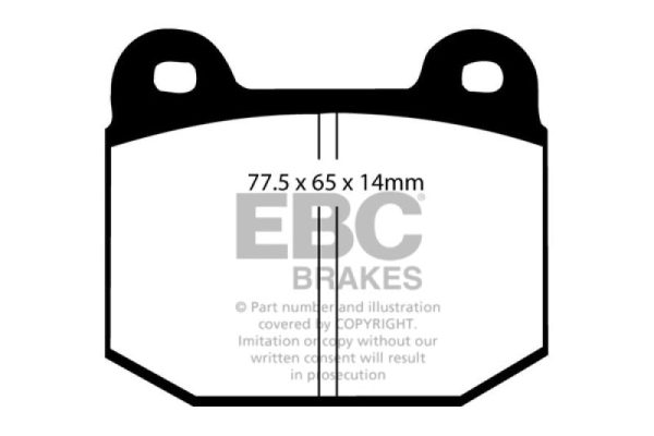 EBC 08+ Lotus 2-Eleven 1.8 Supercharged Greenstuff Front Brake Pads For Cheap