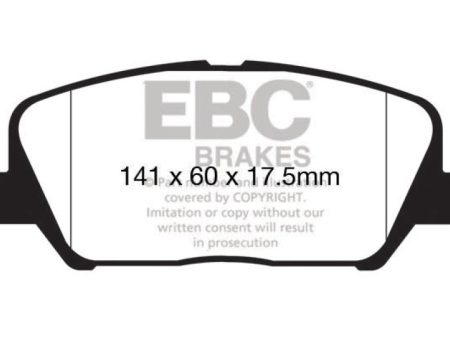 EBC 12-15 Hyundai Veloster 1.6 Turbo Greenstuff Front Brake Pads on Sale