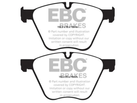 EBC 10+ BMW 760 6.0 Twin Turbo (F01) Greenstuff Front Brake Pads Fashion