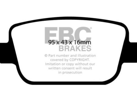 EBC 06+ Volvo S80 3.2 (300mm Front Rotors) Greenstuff Rear Brake Pads Hot on Sale