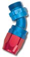 Russell Performance -10 AN Red Blue Male SAE Port to -8 Hose 90 Degree (-10 Port 7 8in-14 Thread) Online now