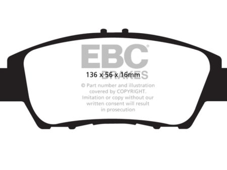 EBC 10+ Honda CR-Z 1.5 Hybrid Greenstuff Front Brake Pads Online now